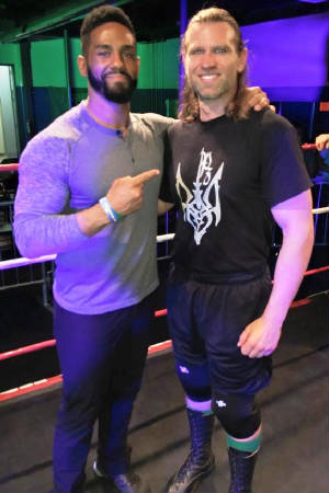 WWE Superstar Darren Young visits IWF Wrestling School