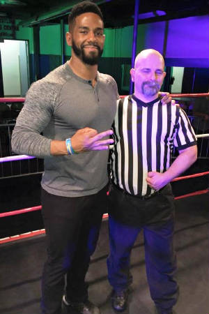 WWE Superstar Darren Young visits IWF Wrestling School