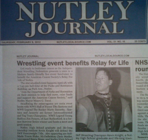 IWF Fundraiser in Nutley Journal Newspaper