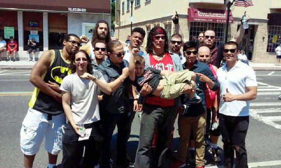 IWF Wrestlers March in Memorial Day Parade (May 2015)