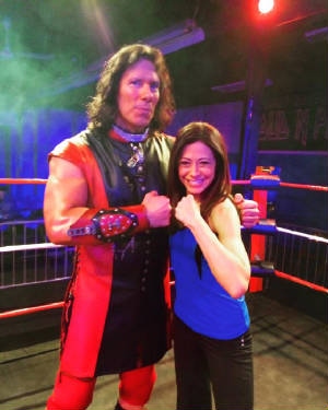 Kevin Knight and Lisa Mateo with IWF Wrestling LIVE on PIX 11 Morning News