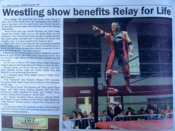 IWF LOUD n PROUD Fundraiser in Nutley Sun Newspaper (May 2015)