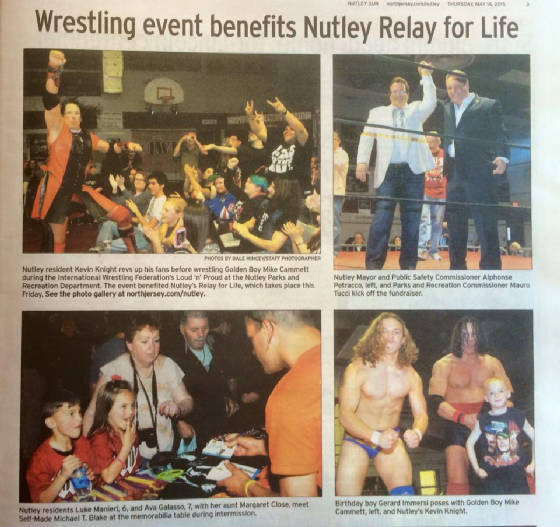 IWF LOUD n PROUD Fundraiser in Nutley Sun Newspaper (May 2015)